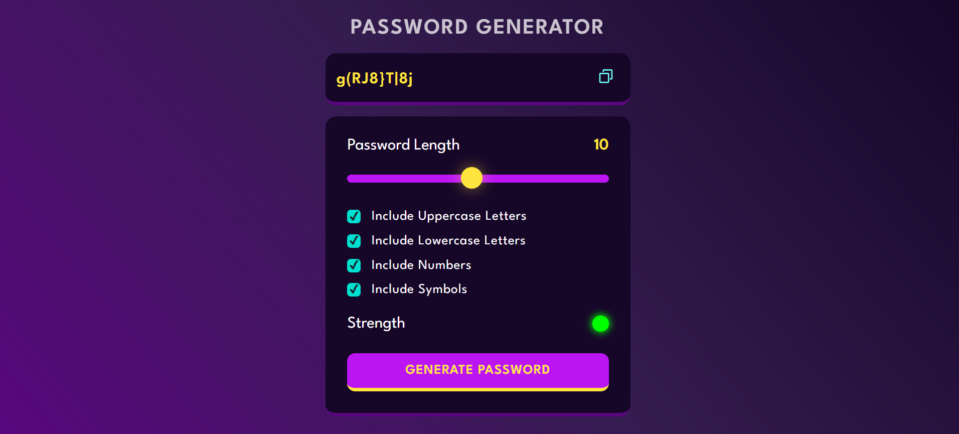 Generate Random password